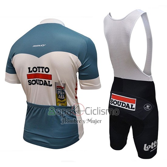 Lotto Fix All Ropa Ciclismo Culotte Corto 2018 Mangas Cortas Blanco Azul